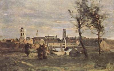 Jean Baptiste Camille  Corot Dunkerque (mk11) oil painting picture